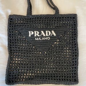 Prada Raffia Tote